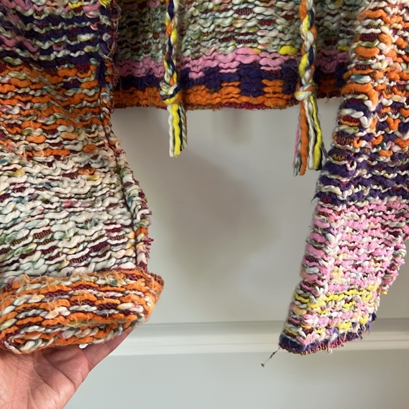Free people multi colored thick sweater size small - Picture 6 of 6